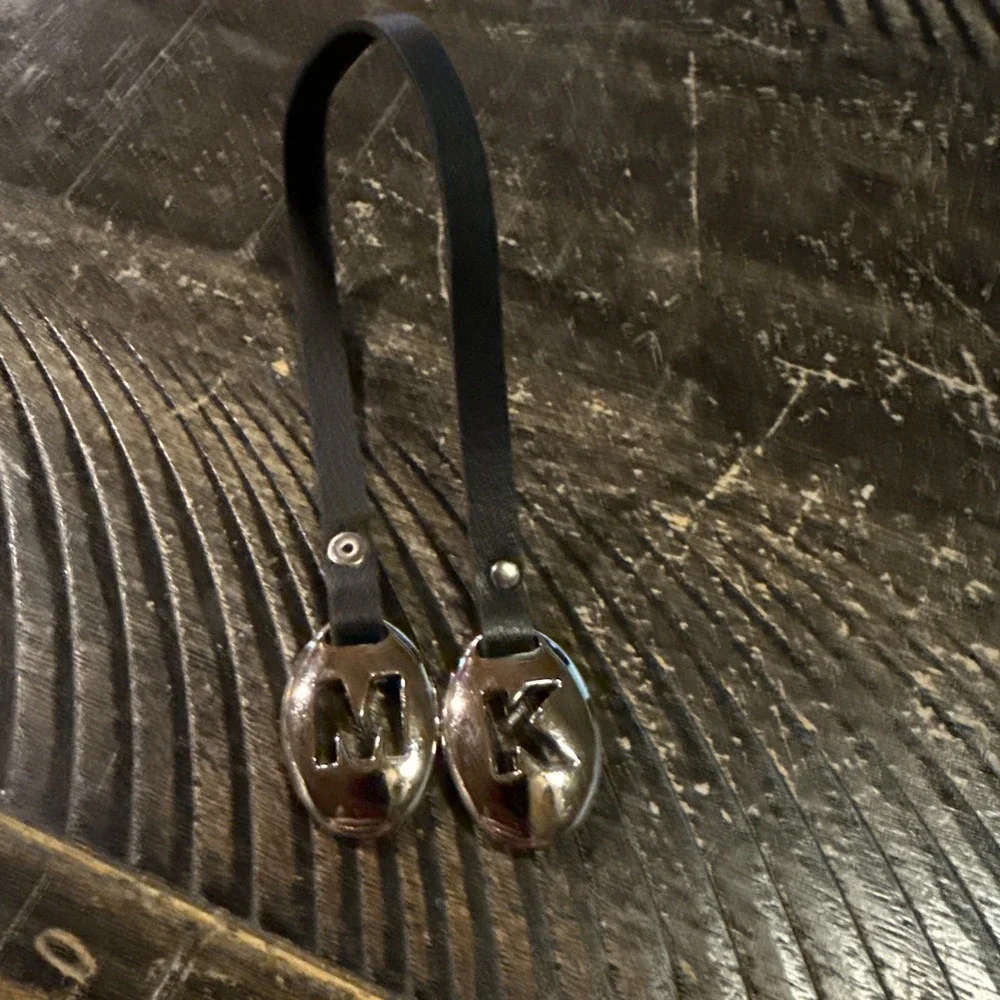 Michael Kors Key Chain Black Leather 5